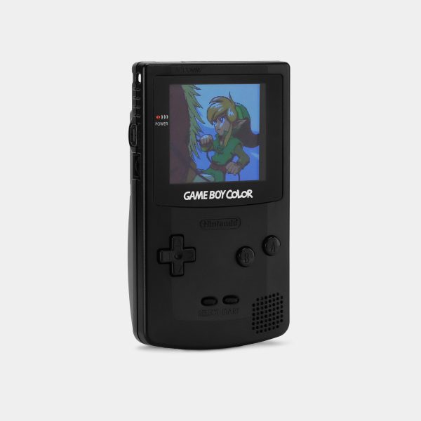 Nintendo Game Boy Color Black Game Console With Backlit Screen For Sale - Image 4