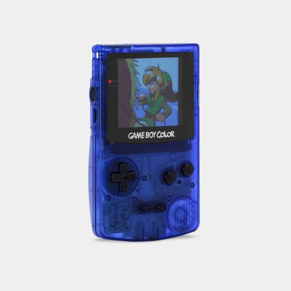 Nintendo Game Boy Color Translucent Blue Game Console With Backlit Screen Online - Image 4