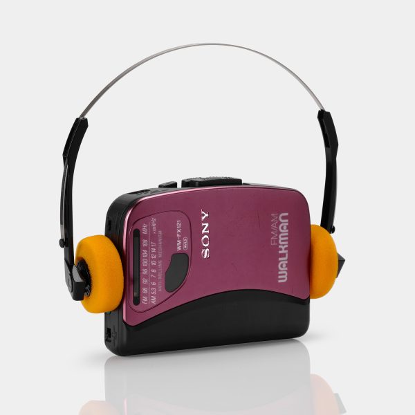 Sony Walkman WM-FX121 AM FM Fuschia Portable Cassette Player For Cheap