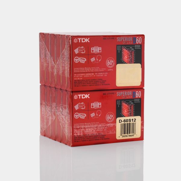 TDK Superior D60 Type I 60 Min Blank Cassette Tapes (12 Pack) For Discount - Image 2