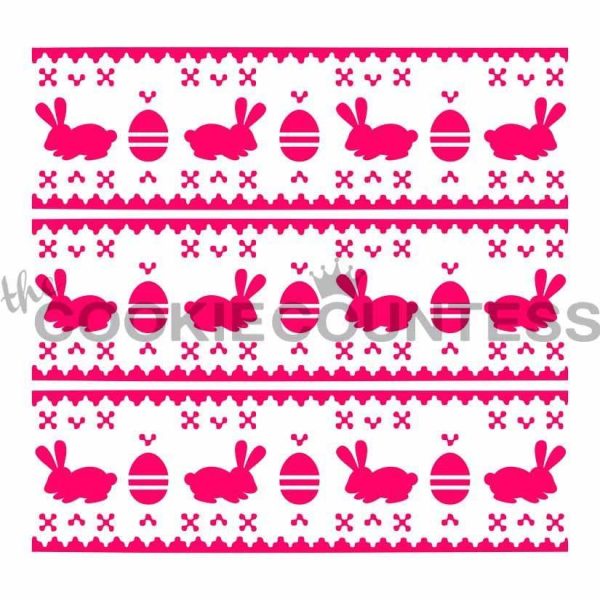 Easter Fair Isle Stencil on Sale